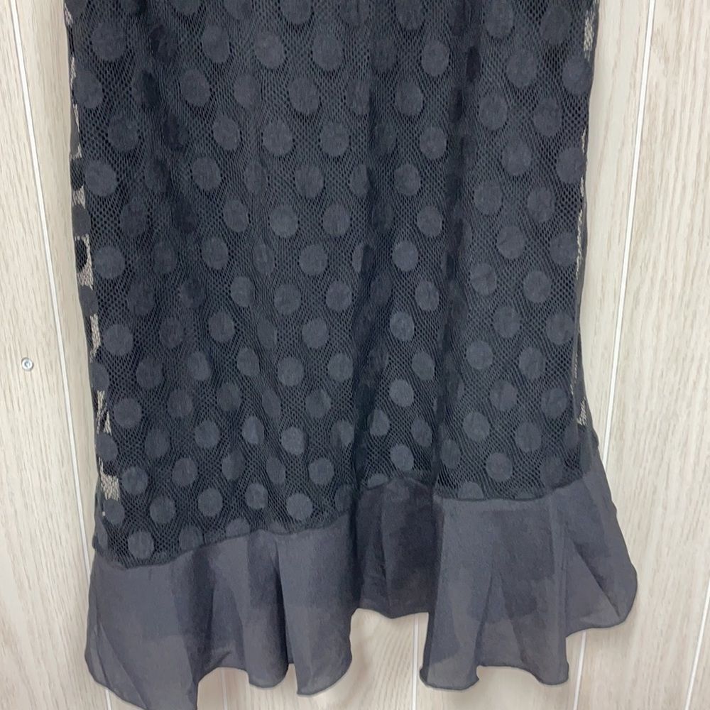 Romeo and Juliet Black Polkadot Slip Dress Size Large - Picture 2 of 4